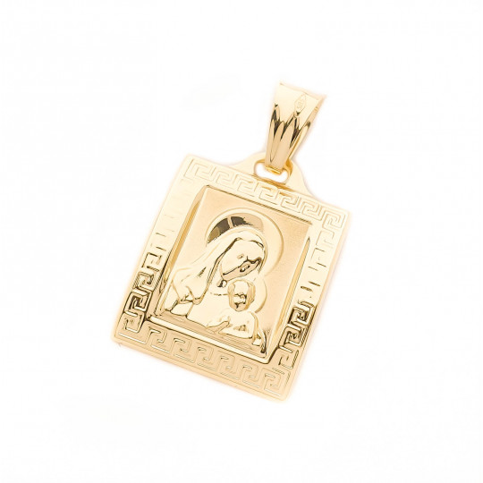 Złoty Medalik Matka Boska z Dzieciątkiem pr 585