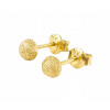 Kolczyki Złote Młotkowane Półkulki 4,5 mm K1361