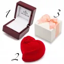 Złoty Zaręczynowy 585 Pierścionek Brylant 0,12ct