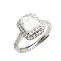 SREBRNY PIERŚCIONEK MOISSANITE PR 925